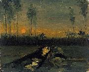 Vincent Van Gogh Landscape at sunset china oil painting artist